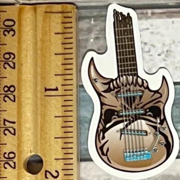 🌀10/$10🌀 Rock Instrument Reusable Waterproof Vinyl Sticker Decal - Picture 1 of 2